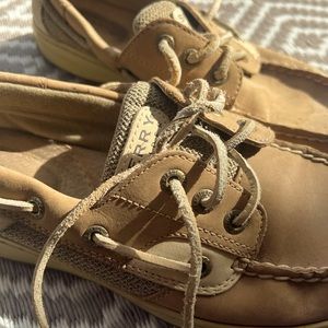 Women’s sperry top-sider leather boat shoes size 7